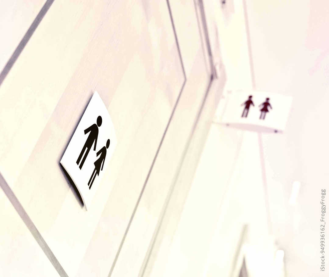 MS und ich: WC-Schild für eine Damen- und Herren-Toilette MS und ich: WC-Schild für eine Damen- und Herren-Toilette